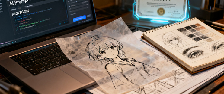 AI绘画争议下,动漫创作者如何自证原创?_绘画创作_什么值得买