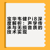 宝华韦健Pi8深度解析：声学传承与无损音质的技术实现