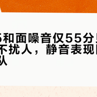 海氏A5和面噪音仅55分贝，家用完全不扰人，静音表现同价位第一梯队