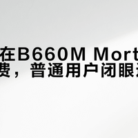 DDR5在B660M Mortar上纯属浪费，普通用户闭眼选DDR4更香