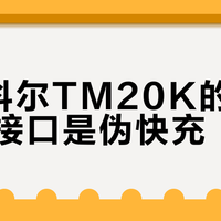 奈特科尔TM20K的Type-C接口是伪快充？户外用户慎入