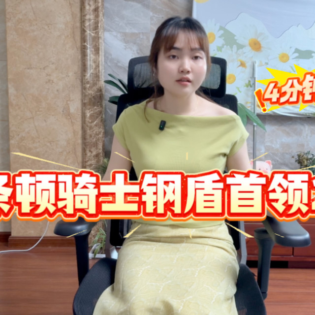 【条顿骑士钢盾首领】人体工学椅4分钟快速讲解——偏正坐办公椅