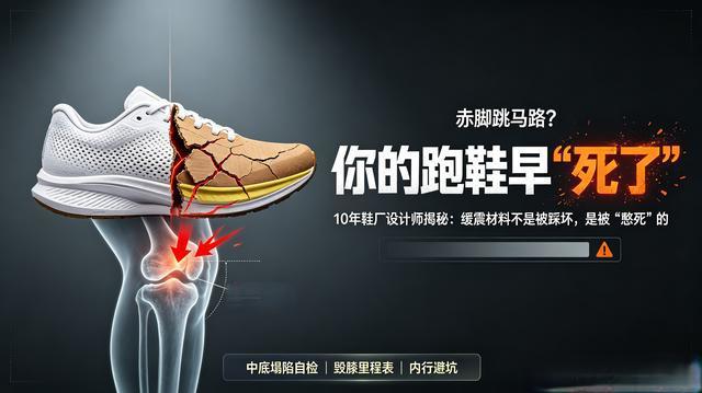 跑鞋的缓震是永动机？设计师：超过里程，等于你赤脚在马路上跳！