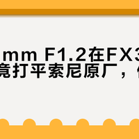 国产35mm F1.2在FX30上中心锐度竟打平索尼原厂，但边缘崩得快