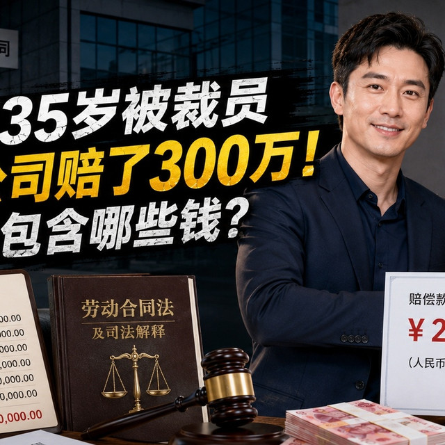 中年被裁员，让公司赔了300万（中：这些钱别忘了问公司要！）