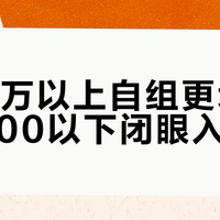 预算1万以上自组更划算，5000以下闭眼入整车