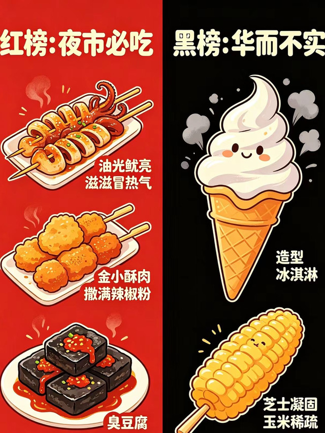 夜市美食红黑榜揭晓
