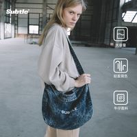 SUBTLE丹宁斜背包实测：复古水洗牛仔，男女通吃的“通勤神包”！