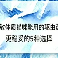 2026过敏体质猫咪能用的驱虫药排行榜：更稳妥的5种选择