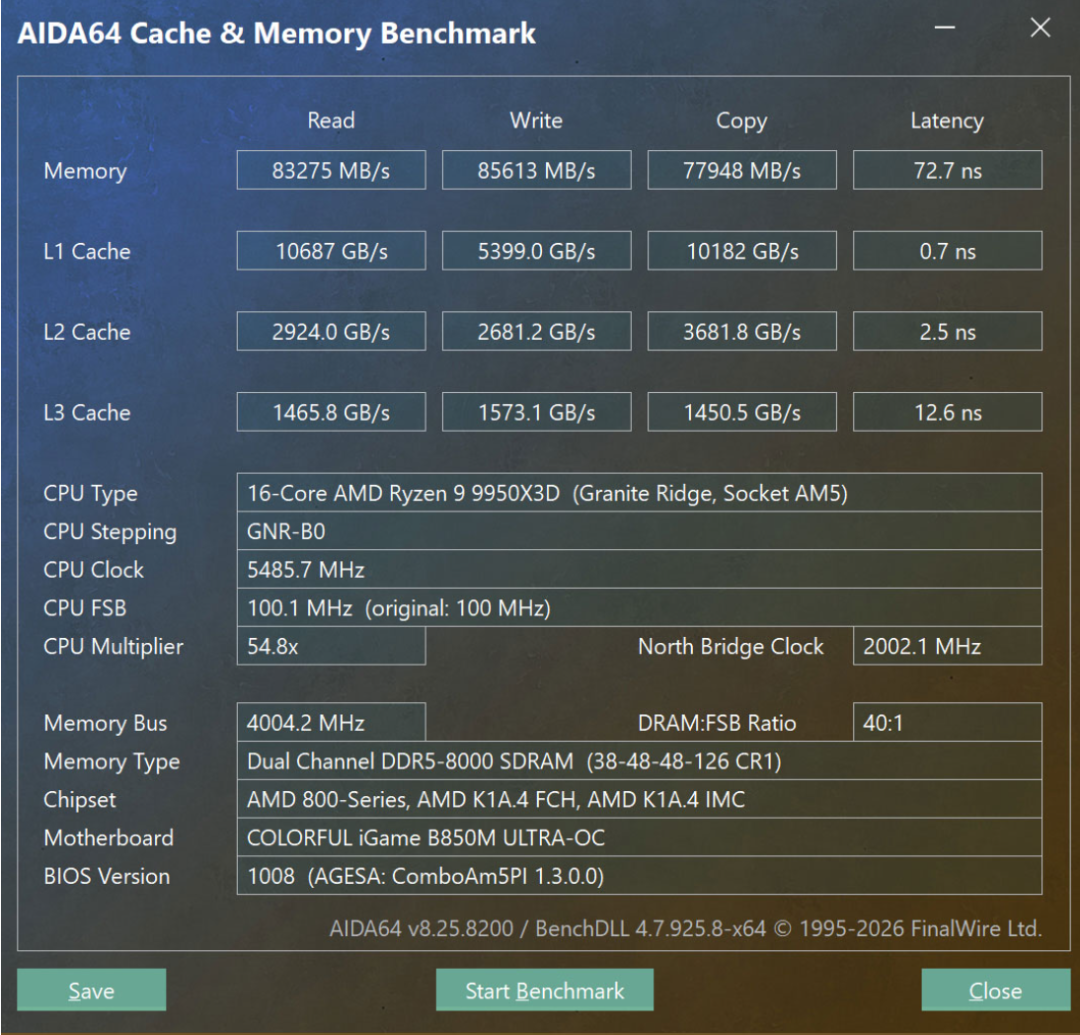七彩虹 iGame B850M Ultra OC V14主板评测:千元价位超频主板的有力竞争者