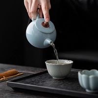汝山明汝瓷四季汝梦梦溪杯茶具套装