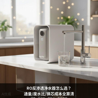 RO反渗透净水器怎么选？2026年5月通量/废水比/换芯成本全算清