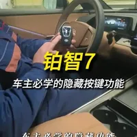 铂智7星闪物理钥匙操作指南与功能解析