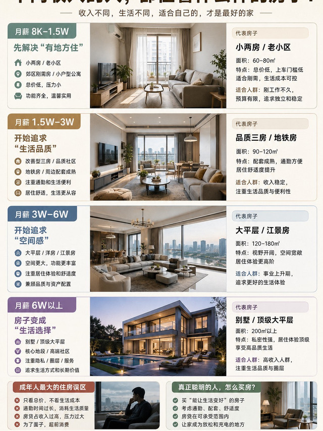 不同收入的人，都住着什么样的房子？