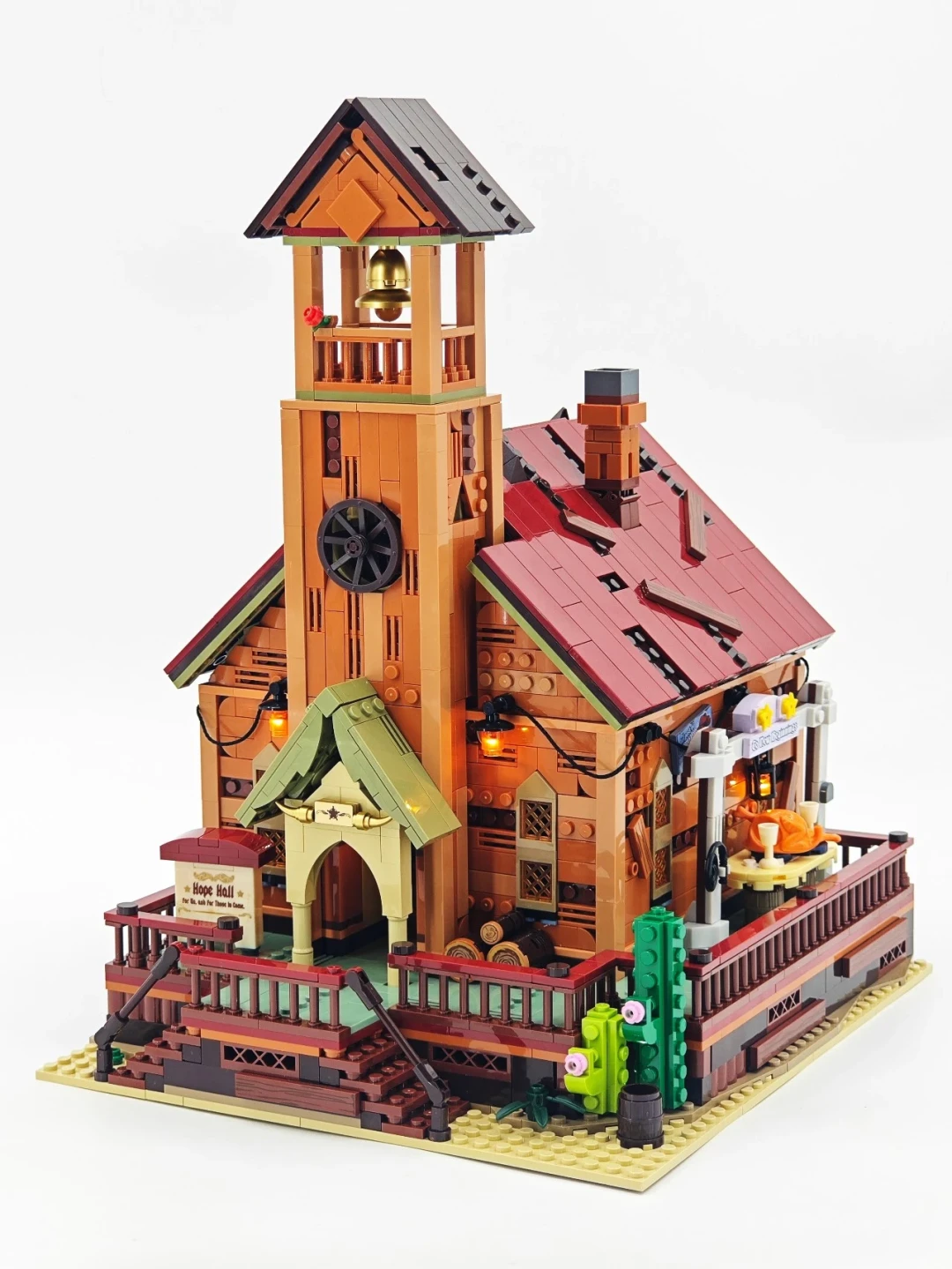 氛围感拉满!西部小镇接著圆满|Lumibricks 西部礼堂深度开箱实测