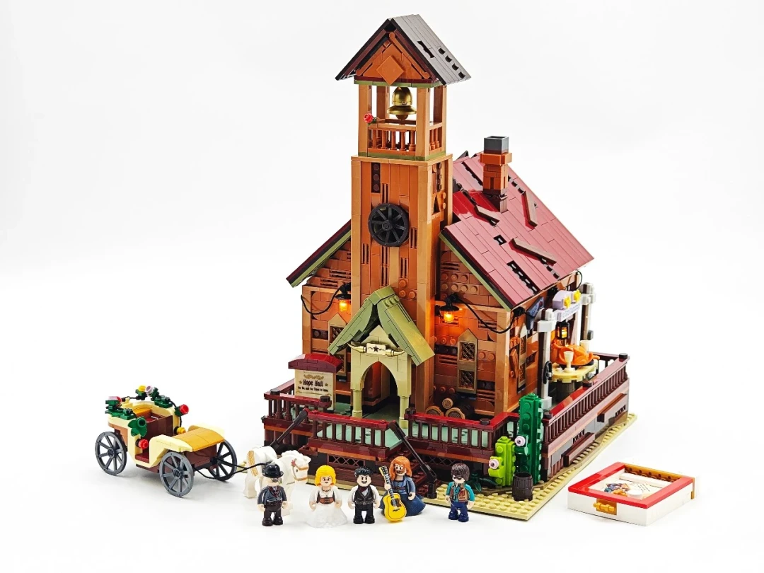 氛围感拉满!西部小镇接著圆满|Lumibricks 西部礼堂深度开箱实测