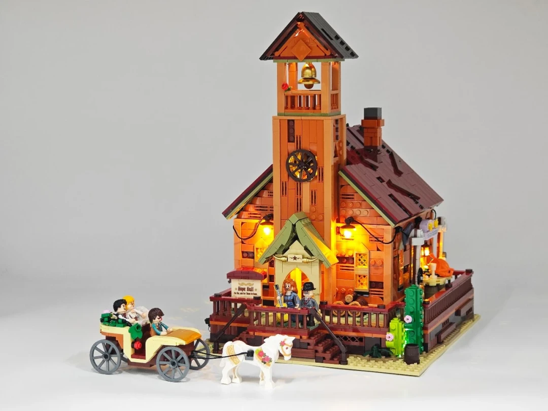 氛围感拉满!西部小镇接著圆满|Lumibricks 西部礼堂深度开箱实测