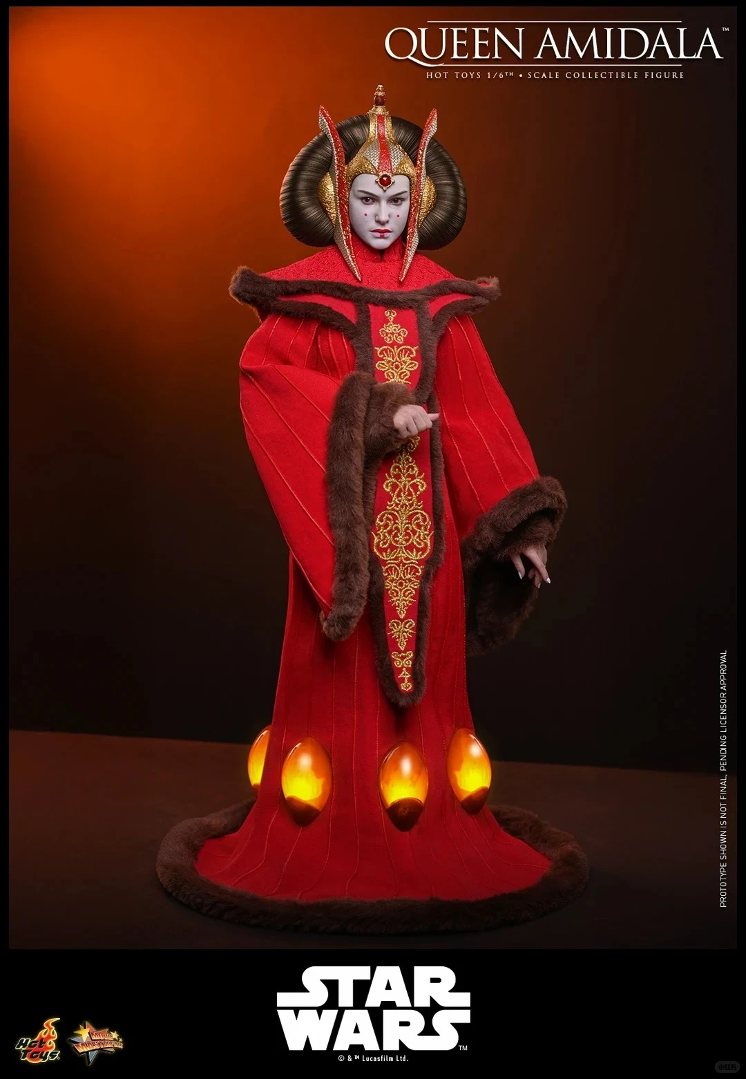 银河女王登场！Hottoys 星战前传 阿米达拉女王 1/6 珍藏人偶收官问世