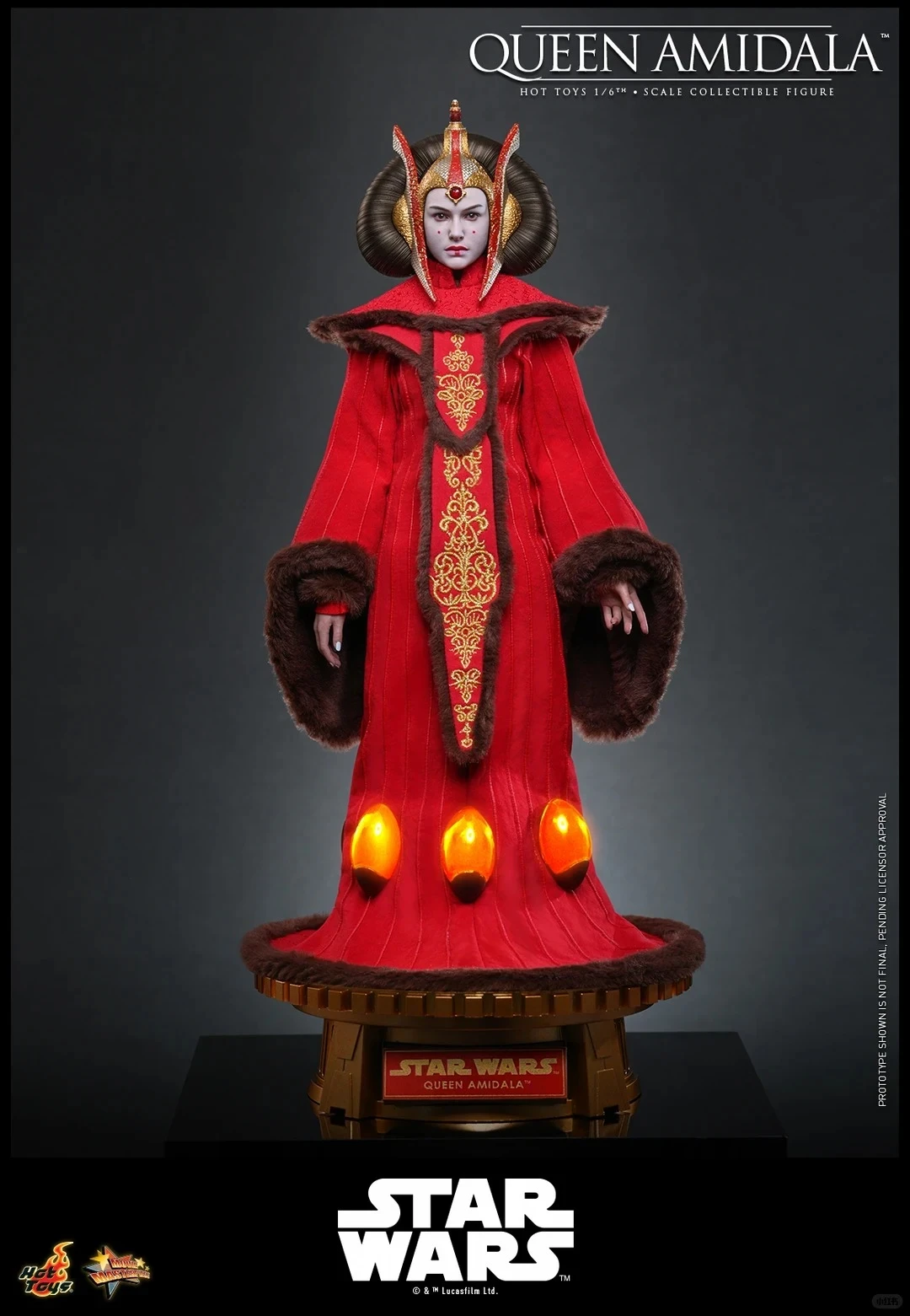 银河女王登场！Hottoys 星战前传 阿米达拉女王 1/6 珍藏人偶收官问世
