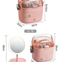 桌面整洁神器✨防尘化妆品收纳盒