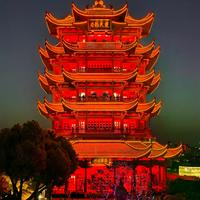 武汉夜游二选一：你是想看黄鹤楼光影，还是活进知音号剧情？
