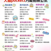 大疆Pocket3万能拍照公式📸手残党直接抄作业！