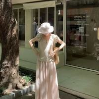 自带氛围感的粉色棉料裙裤，妥妥日常穿搭氛围感利器～