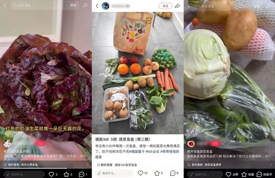小红书上蔬菜盲盒火了,生鲜电商找到新解法?