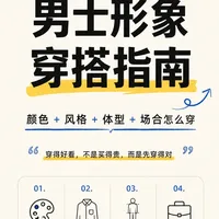 男士形象穿搭指南｜颜色+风格+体型+场合