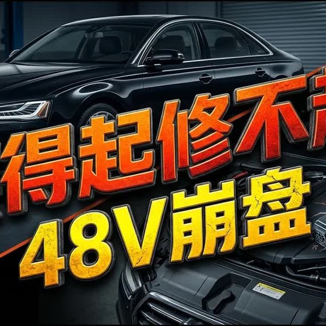 为什么二手豪车越来越便宜？解密 48V 轻混「残值崩盘」真相，小心买得起修不起！