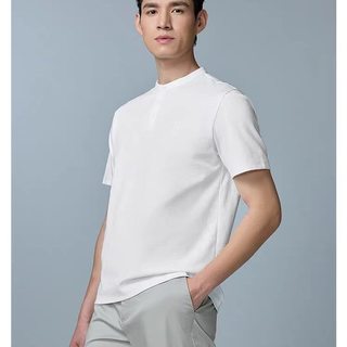 海澜之家亨利领亚麻 T 恤｜老钱风松弛感，一件穿成夏日质感范本