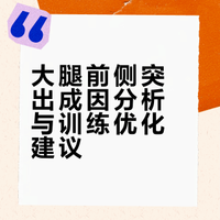 大腿前侧突出成因分析与训练优化建议