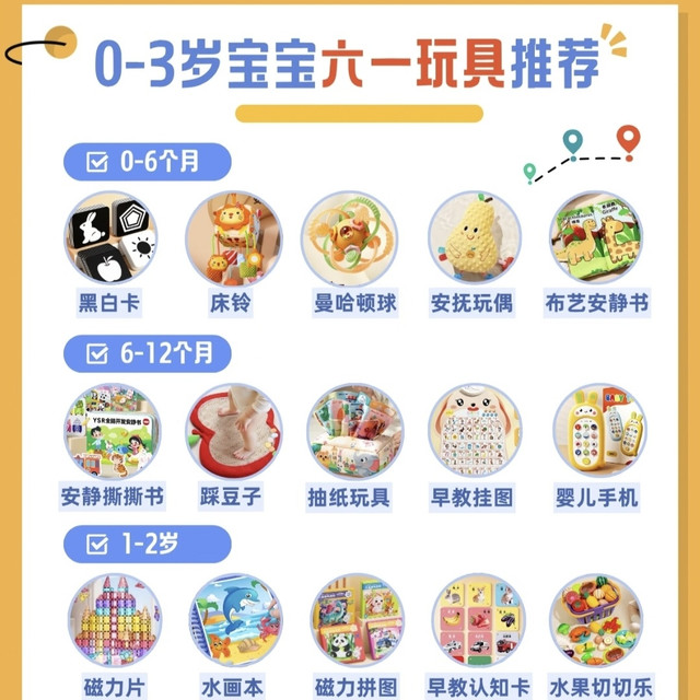 0-3岁宝宝六一礼单｜按月龄选玩具，不踩雷不闲置