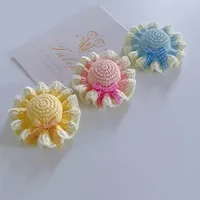 芭蕾风小帽子钩织教程：基础针法制作发夹与挂件