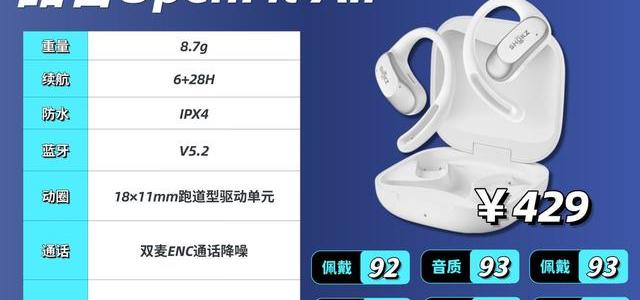 开放式耳机低频真不行？2026年实测揭秘舒适与音质的取舍