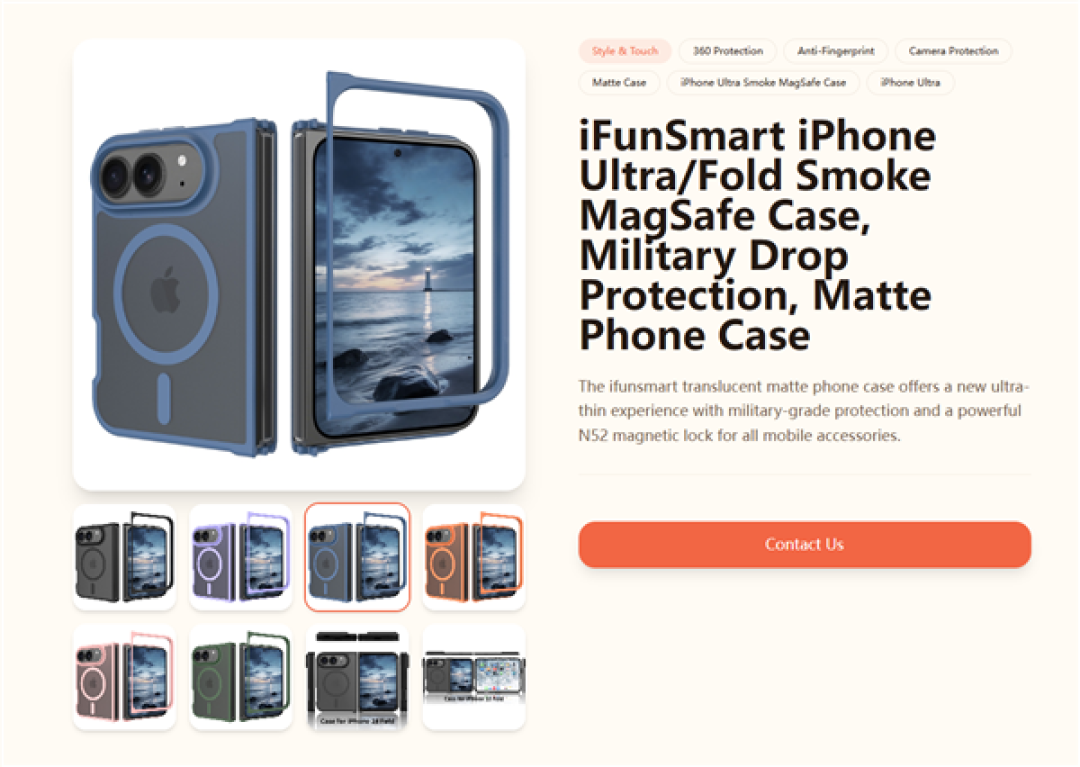 史上最贵苹果手机外观没无悬念了 折叠屏iPhone Ultra第三方保护壳亮相