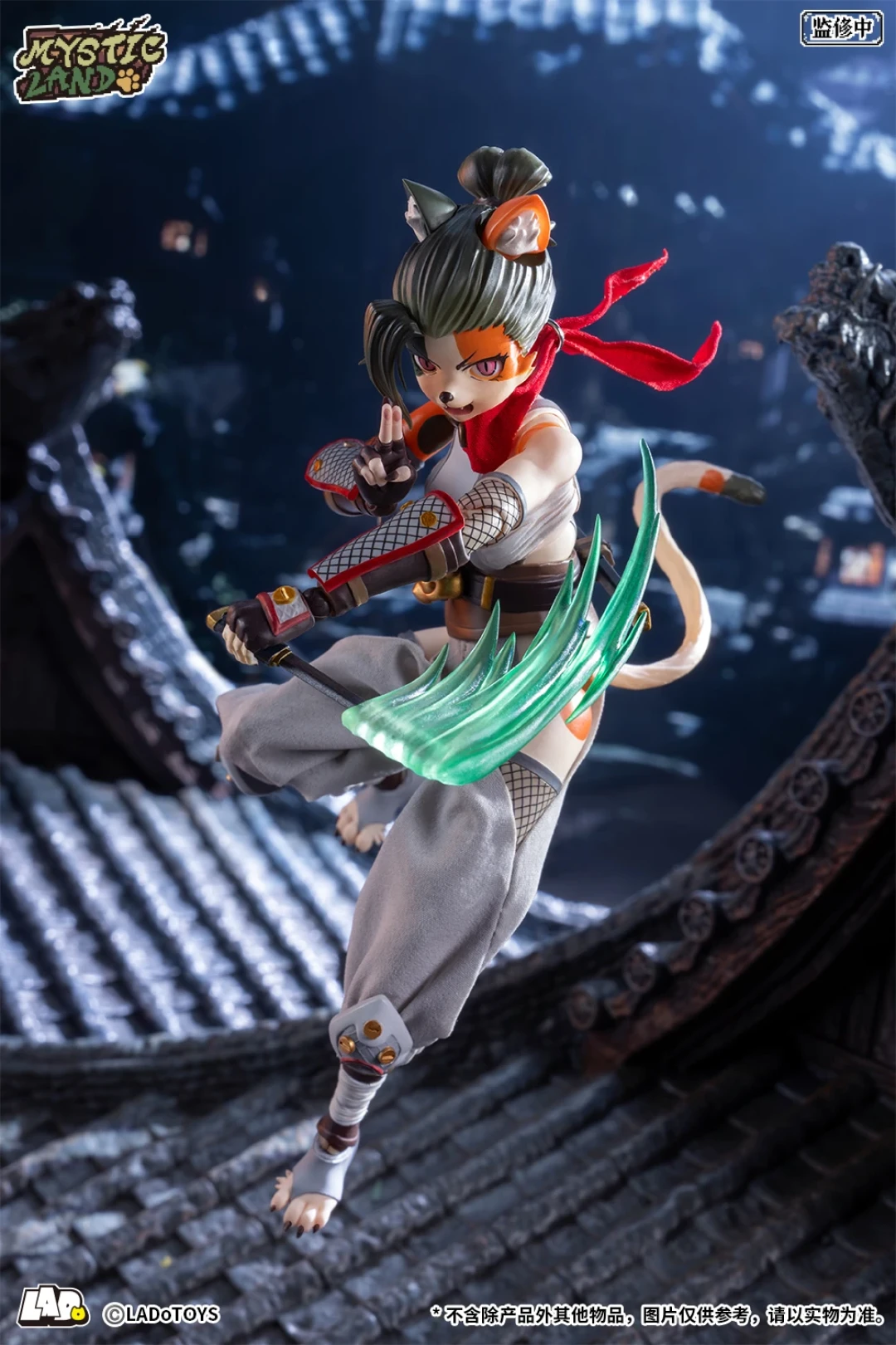 LADoTOYS《魔法大陆》新成员来啦!三花猫娘托尼娅【忍者样式】可动手办