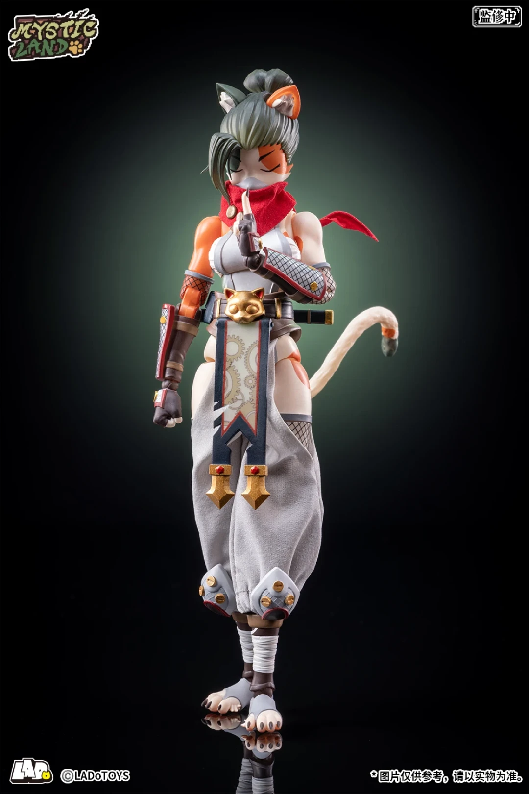 LADoTOYS《魔法大陆》新成员来啦!三花猫娘托尼娅【忍者样式】可动手办