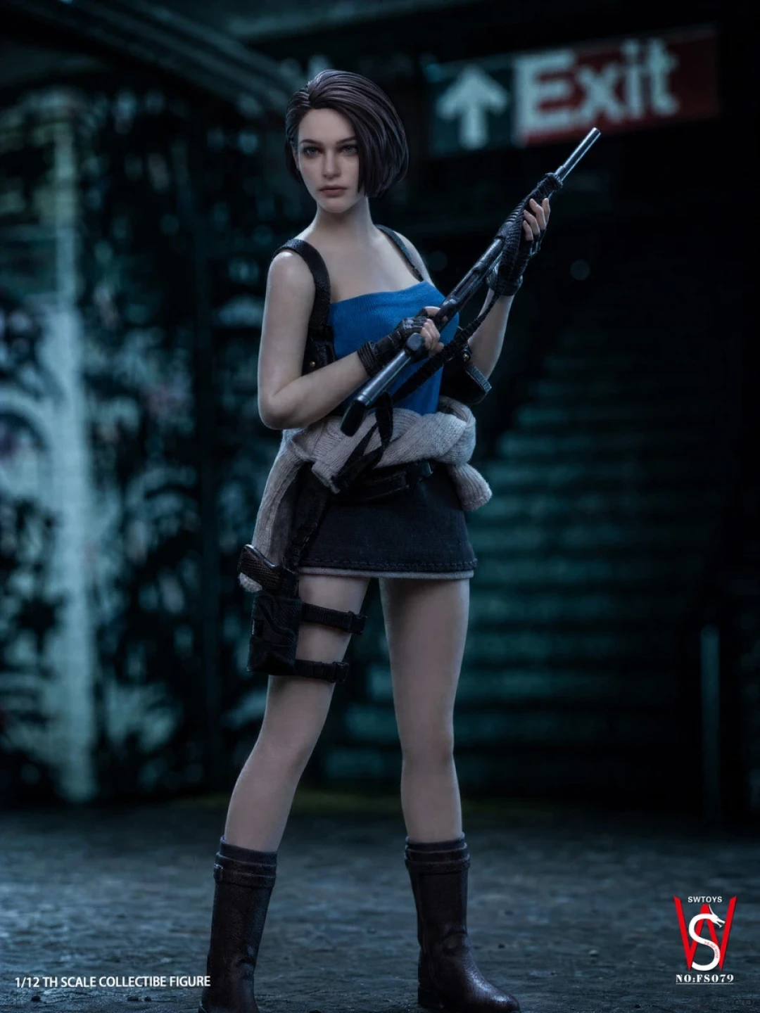 来自老牌厂家SWTOYS的《生化危机3重制版》1/12包胶 吉尔