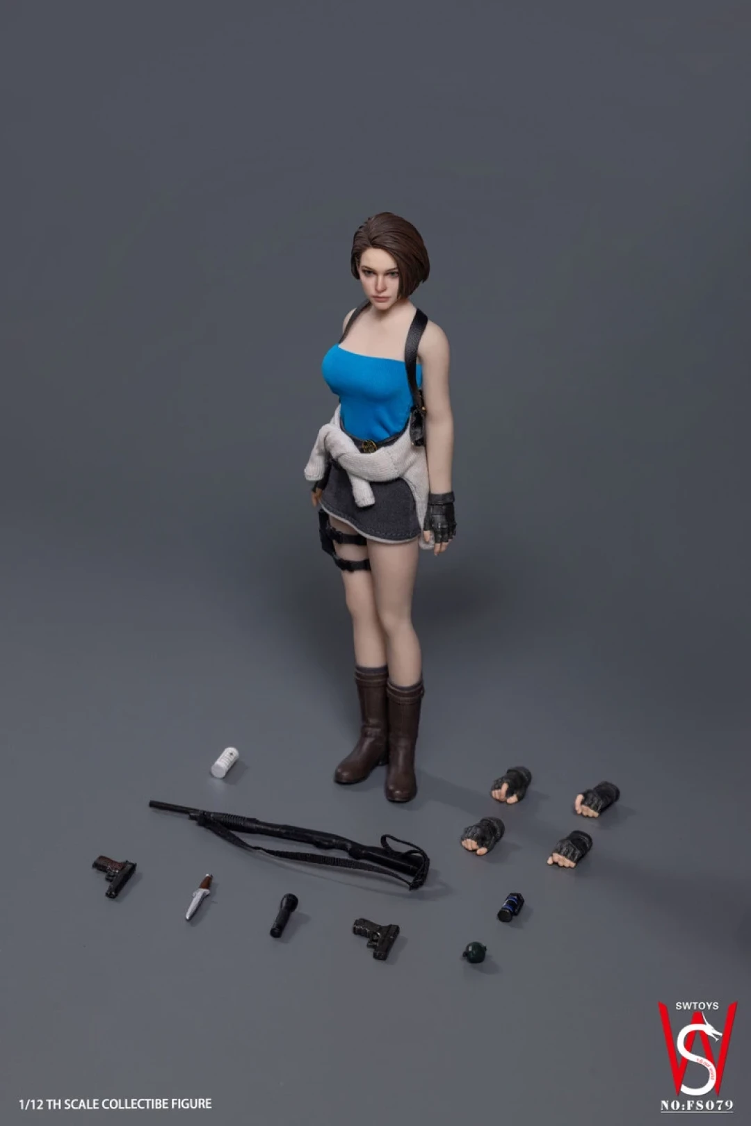 来自老牌厂家SWTOYS的《生化危机3重制版》1/12包胶 吉尔