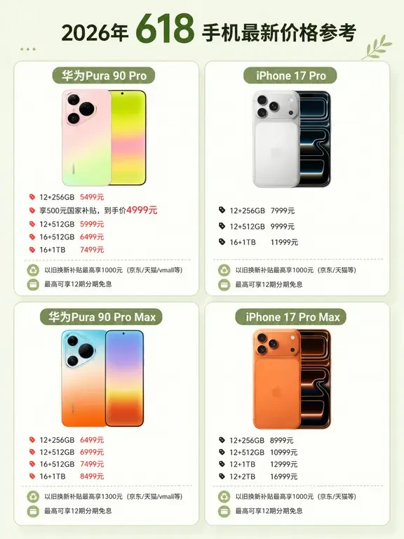 618选机终极指南：两大旗舰对决