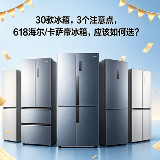 30款冰箱,3个注意点,618海尔/卡萨帝冰箱,应该如何选?
