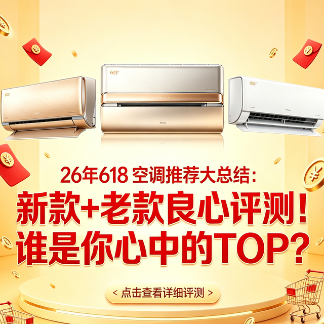 26年618 空调推荐大总结：新款+老款良心评测！谁是你心中的TOP？