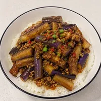 🍆一人食·麻婆茄子盖饭｜麻辣鲜香超下饭！三
