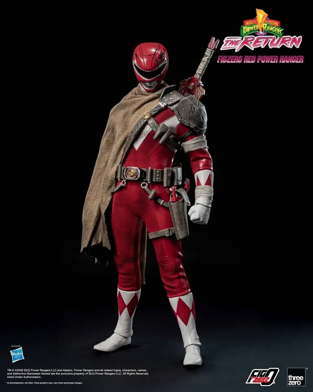 threezero 1/6 恐龙战队红衣战士可动人偶公布
