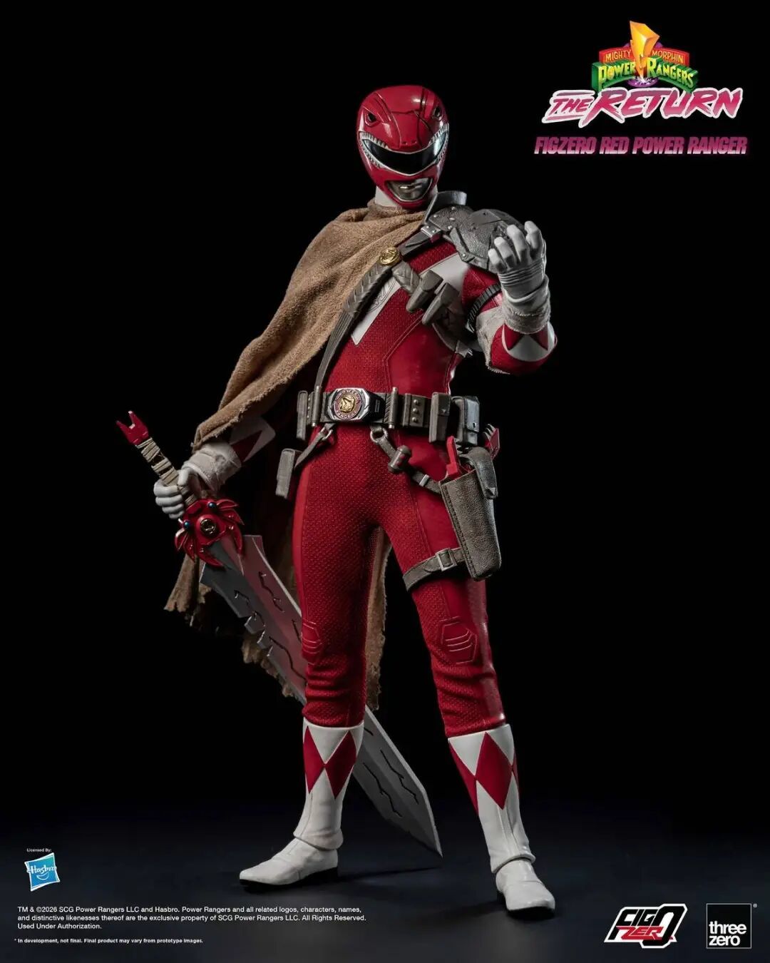 threezero 1/6 恐龙战队红衣战士可动人偶公布