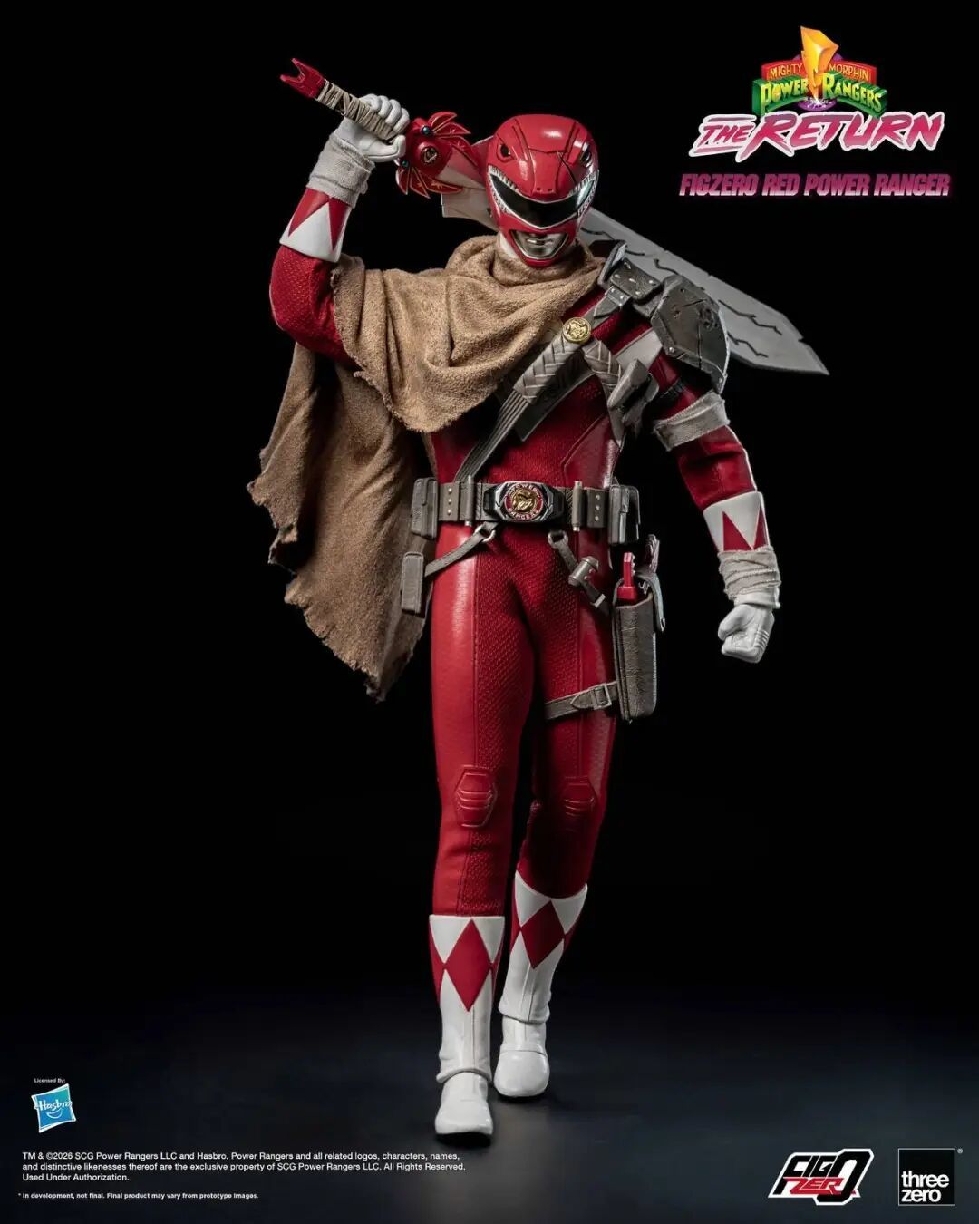 threezero 1/6 恐龙战队红衣战士可动人偶公布