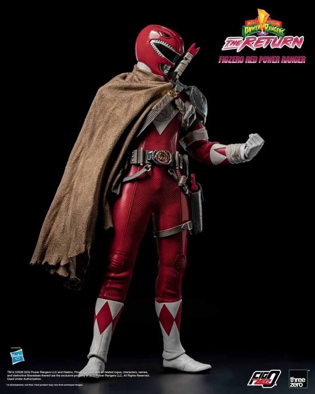 threezero 1/6 恐龙战队红衣战士可动人偶公布