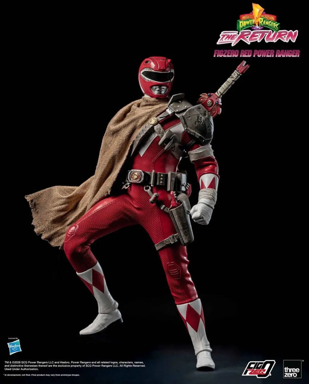 threezero 1/6 恐龙战队红衣战士可动人偶公布