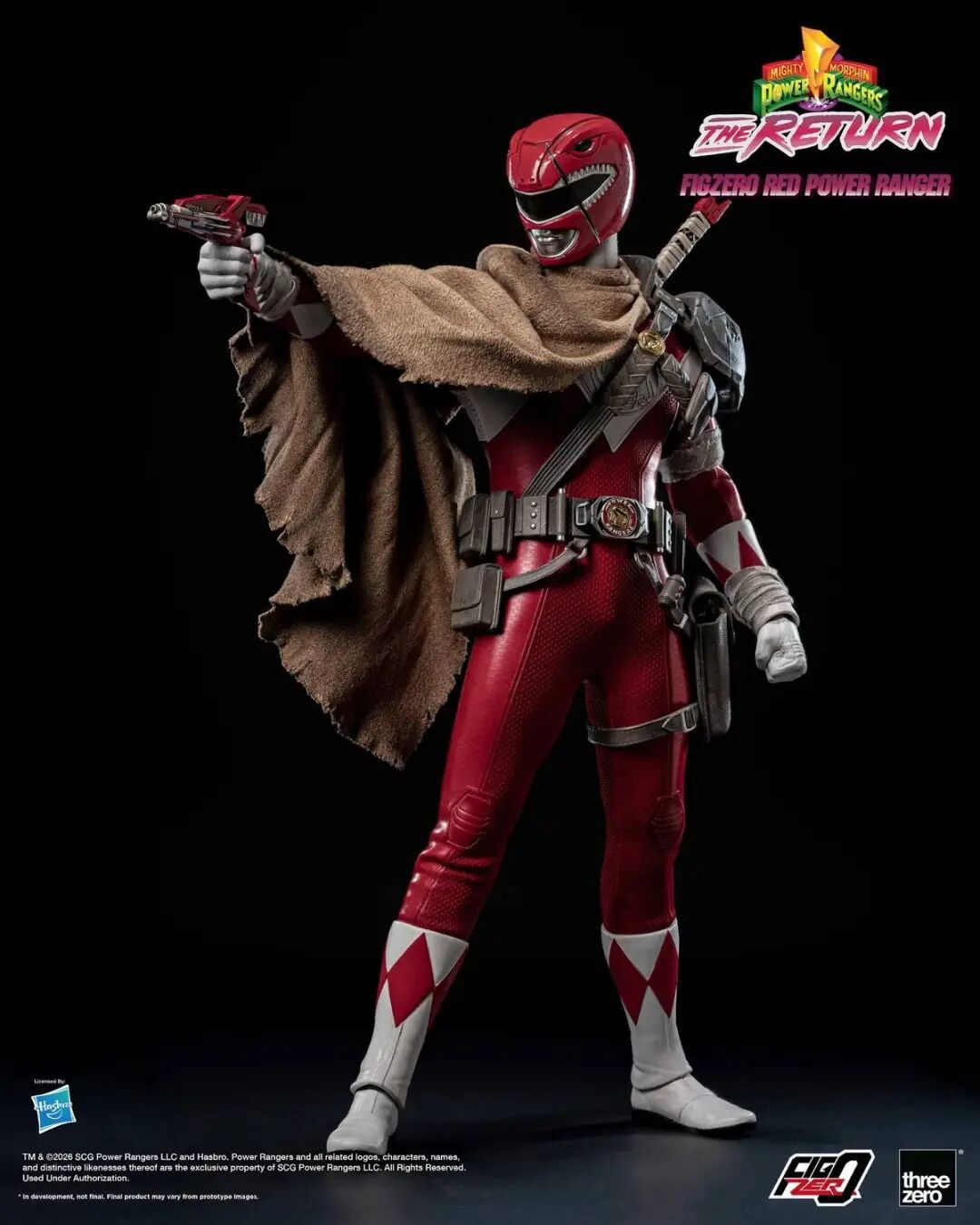 threezero 1/6 恐龙战队红衣战士可动人偶公布